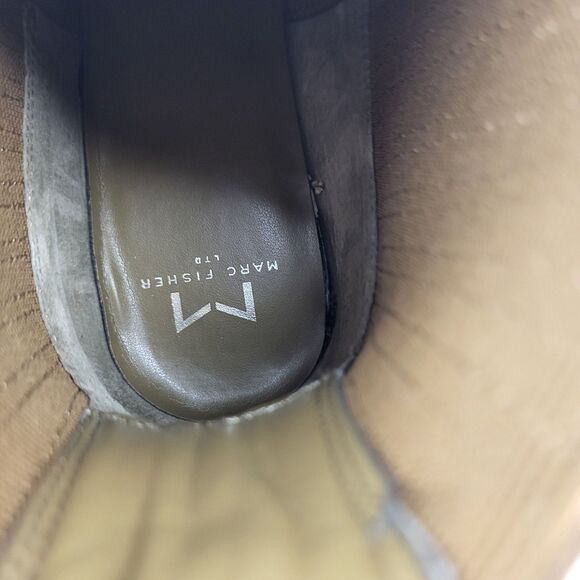 Marc Fisher LTD Yarita Toe Ankle Bootie Chelsea Brown Suede Pull On Pointed 8M - Picture 16 of 16